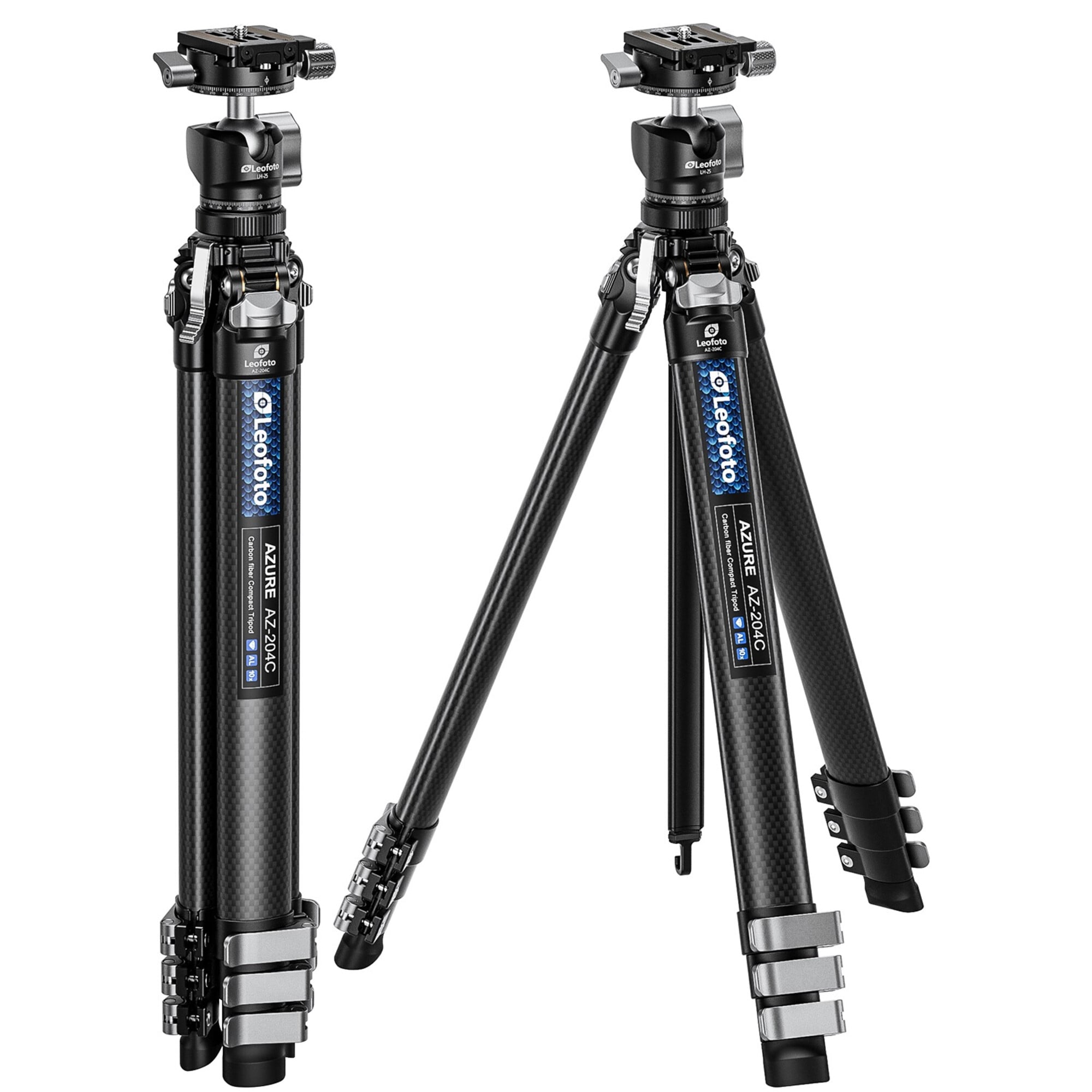 Carbon-Dreibeinstativ Azure AZ-204C + Kugelkopf LH-25R – Bild 9