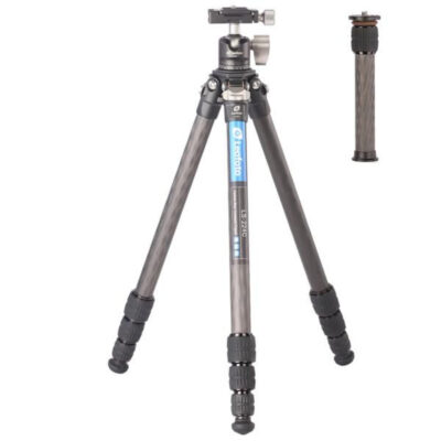 Carbon-Dreibeinstativ LS-224C Ranger + Ballhead LH-25 + kurze Mittelsäule DC-222C