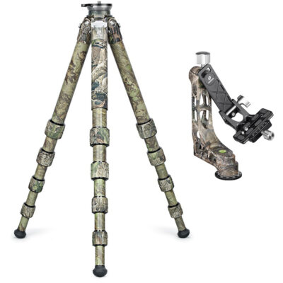 Carbon-Dreibeinstativ LS-365CEX Ranger mit Nivellierbasis + PG-1 Gimbal Full Camo