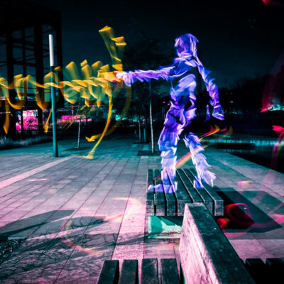 Langzeitbelichtungen und Lightpainting in Saarlouis